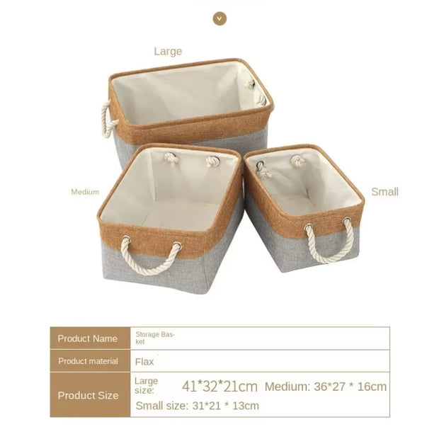 Storage Basket Home Supplies Sundries Sorting Basket Folding Linen Organizer Box Underwear Socks Toys Versatile Storage Baskets
