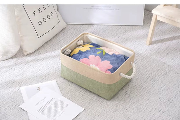 Storage Basket Home Supplies Sundries Sorting Basket Folding Linen Organizer Box Underwear Socks Toys Versatile Storage Baskets