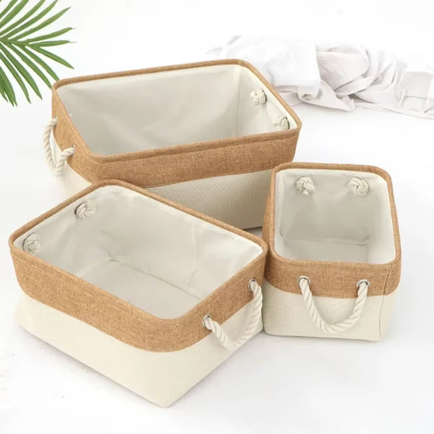 Storage Basket Home Supplies Sundries Sorting Basket Folding Linen Organizer Box Underwear Socks Toys Versatile Storage Baskets